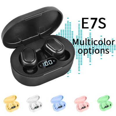 ZZOOI New E7S TWS Music Headset 5.2 Bluetooth LED Display HiFi Earphone Waterproof Sport Wireless Headphone With Mic Earplugs