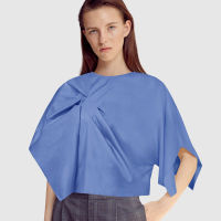 ARCHIVE026 BLOUSE BLUE เสื้อครอป สีฟ้า