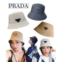 หมวกทรง bucket PRADA  ใส่สบาย ลุคเกาหลีแบบมินิมอล เบาพร้อมไปทุกที่ ใส่ได้ทุกวัน ไม่มีเอ๊า