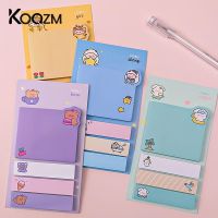 ◕ Cartoon Memo Pad Bear Sticky Note Stickers Decal Scrapbooking DIY Kawaii Notepad Diary Stationery School Students Supplies