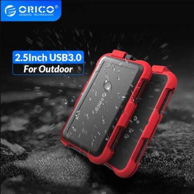 ORICO 2.5 Triple-Protection HDD Case With Cable Slot 4TB Support UASP and TRIM Waterproof Dustproof Shockproof Silicone Design