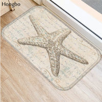 【cw】Hongbo New Anti-Slip Cars Marine Life Print Mats Bathroom Floor Kitchen Starfish Conch Seahorse Whale Turtle Pattern Rugs ！