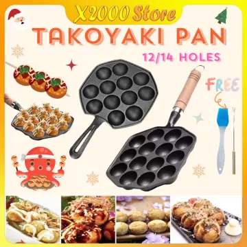 12 Grids Non-stick Takoyaki Grill Pan Plate Octopus Ball/Pancake Maker Bake  Mold