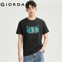 Giordano Men Print crewneck short sleeve tee Free Shipping 91092291