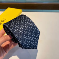 [Gift Box Packaging] 2023 New F Family FF Letter Silk Tie, 100% Top Quality Jacquard Silk