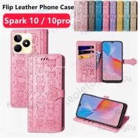 เคสด้านหลังกันกระแทกสำหรับ Tecno Spark 10 Pro 10 C 10C 10pro Spark10 Pro Spark10C Spark10pro 4G 5G หนังเคสโทรศัพท์กระเป๋าสตางค์แบบแม่เหล็ก