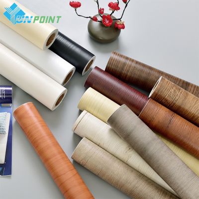 【LZ】✳○☾  Wood Grain DIY Decorative Film Self Adhesive Furniture Renovation Wallpaper Wardrobe Cabinet Desk Door Waterproof Wall Stickers