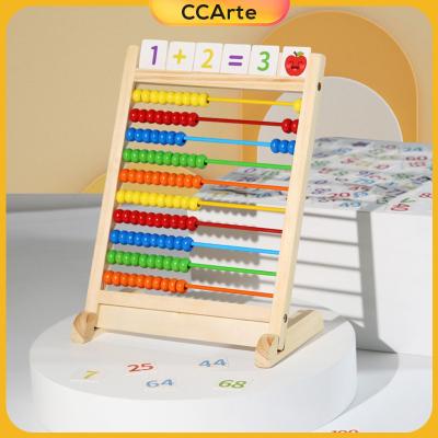ชุดคณิตศาสตร์ทำจากไม้ที่มีสีสันลูกคิด CCArte สำหรับเด็กของเล่นแบบโต้ตอบ