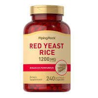 PipingRock Red Yeast Rice 1200 mg 240 Quick Release Capsules  ข้าวยีสต์แดง