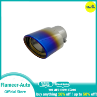 Flameer Stainless Steel Exhaust Tip Exhaust System Accessory Durable Exhaust Muffler Roasted blue