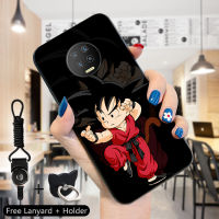 เคส PMP สำหรับ Infinix Note 7 Infinix Note 8 X690 X692 (แหวนใส่นิ้ว + สายคล้อง) Dragon ซุนโกคูเคสโทรศัพท์โกคูซิลิโคนกันกระแทกโทรศัพท์ป้องกัน TPU