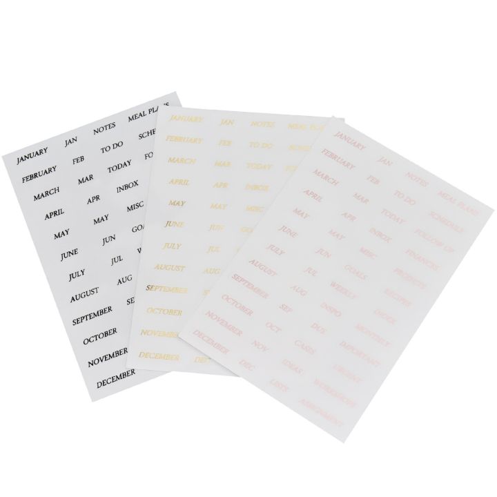 transparent-pet-hot-stamping-series-stickers-english-month-project-plan-phrase-hand-account-decoration-stationery