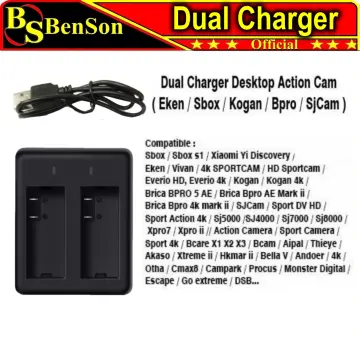 Dual Charger Desktop Action Cam ( Eken / Sbox / Kogan / Bpro / SjCam )