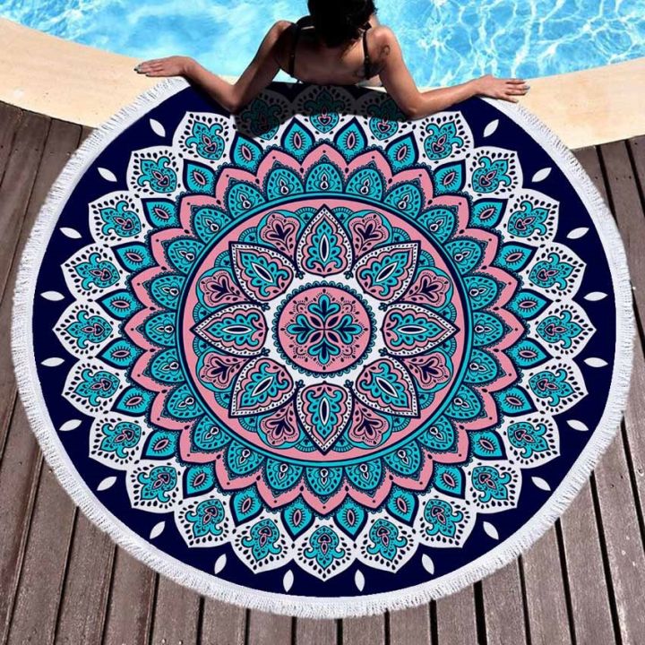 cc-beach-round-blanket-wall-tapestry-seaside-with-tassels