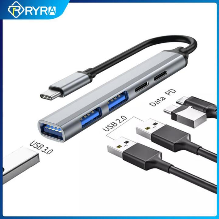 ryra-5-in-1-usb-c-hubpower-adapter-5-port-multifunctiona-splitter-adapter-support-pd-65w-fast-charging-for-pc-laptop-phone-usb-hubs