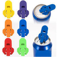 1/6PCS Pack Easy Can Opener เครื่องดื่มพลาสติกเครื่องดื่ม Barricade Cover สีสุ่มใช้งานง่ายเครื่องมือห้องครัว