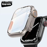 Waterproof Case For Apple Watch 45mm 41mm 44mm 40mm Screen Protector Straight Bumper Cover iWatch 3 4 5 SE 6 7 8 Change to Ultra