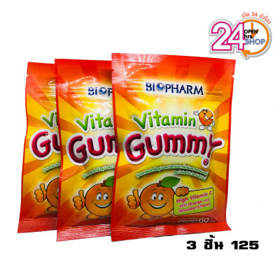 Biopharm Gummy Vitamin C ไบโอฟาร์ม กัมมี่ ผสมวิตามินซี (3ชิ้น/125บาท)