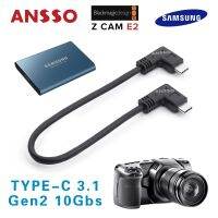 D&amp;W Ansso TYPE-C 3.1 SSD data cable URSA Mini 12K BMPCC Z CAM E2 Samsung T5 USB 3.1 Gen2 10Gb/s support  100W（PD 20V 5A)  20cm Cables