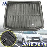 เหมาะสำหรับ Mitsubishi Outlander Sport RVR ASX 2010 - 2021 Boot Cargo Liner Tray Trunk Mat กระเป๋าเดินทางชั้นพรมถาดกันน้ำ