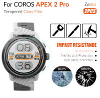 Zenia 2ชิ้นเต็มหน้าจอฟิล์มกันรอยสำหรับ COROS APEX 2 Pro APEX2 Pro HD 9H 2.5D อารมณ์แก้วป้องกันป้องกันการระเบิดอุปกรณ์เปลี่ยนฟิล์มป้องกันรอยขีดข่วน