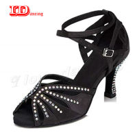 IDancing รองเท้าเต้นรำแจ๊สเต้นรำ Latino รองเท้าเต้นรำสำหรับสาวบอลรูมละติน Salas รองเท้า Tango Party Square Shoes