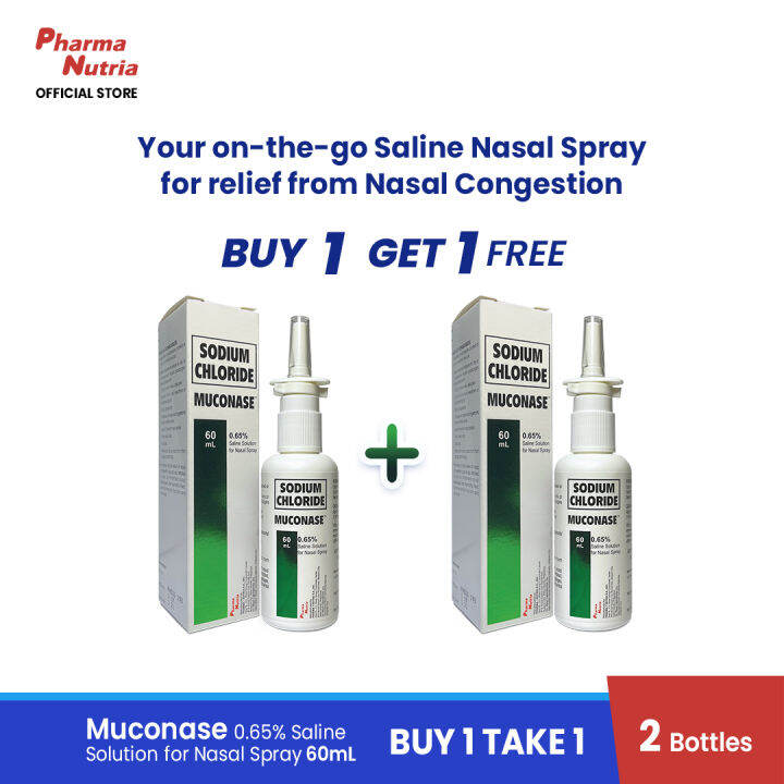 Muconase Nasal Spray 60mL BUY 1 TAKE 1 | Lazada PH