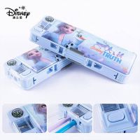 【small stationery】   Disney กล่องเครื่องเขียนเพศหญิง,ชั้นประถมศึกษาปีที่กล่องดินสอดินสอน่ารักพลาสติกสองชั้นอเนกประสงค์สำหรับเด็กนักเรียนชั้นประถมศึกษาปีที่ดินสอกล่องดินสอ