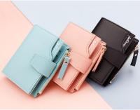 【Lanse store】Hasp Women Wallet Fashion Bags For Short Pu Leather Purse Female Money Small Zipper Coin Pocket Portafoglio Donna