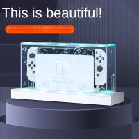 HEYSTOP Dust Cover Luminous Base Box for Nintendo Switch/OLED Switched Acrylic Host Shell oled Protective Sleeve