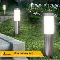 Solar Outdoor Garden Light Cylindrical Lighting Garden Waterproof Plug-in Light LED Lawn Light