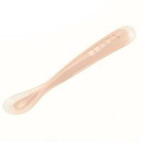 ช้อนซิลิโคนด้ามยาว BEABA Ergonomic 1st age silicone spoon - NUDE