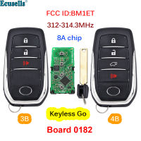 34 Buttons Smart Keyless Go Remote Key 312MHZ 314.3MHz with 8A Chip for Toyota Hilux Fortuner FCC ID:BM1ET 0182 Board