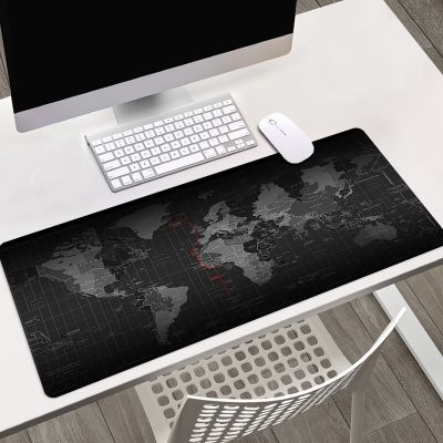 World Map Mouse Pad Anime Mousepad Gaming Accessory Pad Cartoon Natural Rubber Mouse Pad For Office Non-slip Keyboard Desk Mats Basic Keyboards