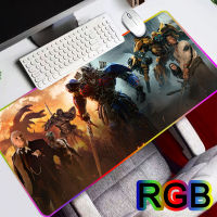 Transformers Optimus LED Lighting Light RGB Gaming Mousepads Mouse Pad Gamer tapis souris Office Desk Mat PC Computer Anime Mousepad Keyboard kawaii gaming Accessories Carpet