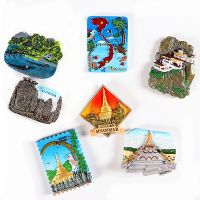 ✗✺ Fridge Magnet Stickers Going Abroad to Commemorate Bhutan Vietnam Laos Myanmar Nepal Cambodia Resin Fridge Sticker