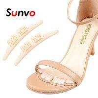 Sunvo Anti-slip Shoe Toe Pad Inserts for Shoes Woman Sandals Slippers High Heels Non-slip Stickers Silicone Gel Forefoot Insole Shoes Accessories