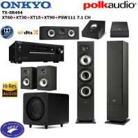 Onkyo TX-SR494 + POLK MONITOR XT60 XT30 XT15 XT90 PSW111 SET 7.1 CH