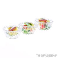 hot！【DT】✤☞▣  1PC 1:12 Scale Miniature Dollhouse Vegetable Fruit Salad Bowl Food for Accessories