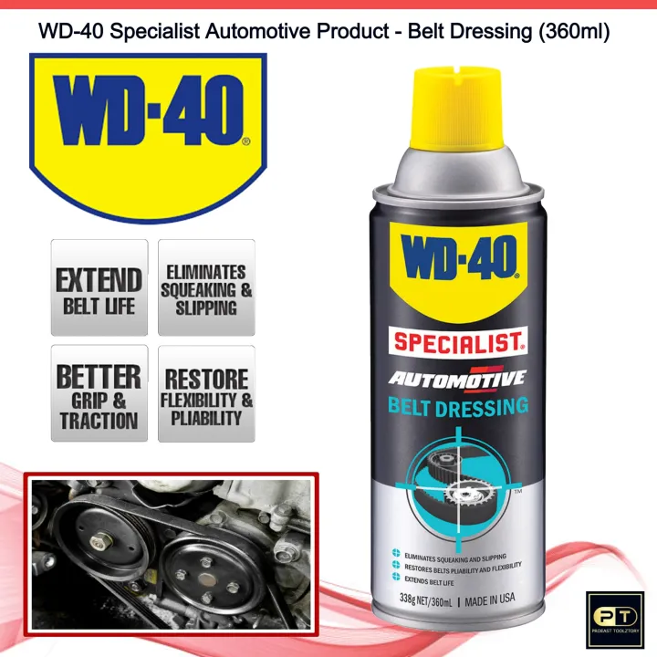 WD40 AUTOMOTIVE BELT DRESSING 360ml Lazada