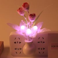 Novelty 7 Color Night Light US EU Plug Induction Dream Mushroom Fungus Luminaria Lamp LED Mushroom Lamp led night lights Night Lights