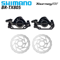 Shimano TOURNEY TX BR-TX805 Mechanical Disc เบรคเครื่องวัดเส้นผ่าศูนย์กลางเรซิ่นแผ่น TX805 Caliper G3 HS1 RT56 RT30 RT26โรเตอร์160มม.