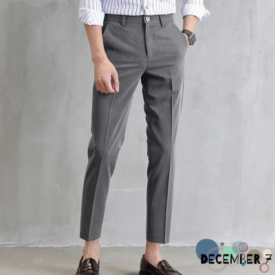 กางเกงสแล็คชาย 9ส่วน สไตย์เกาหลี กางเกงขายาวชาย กางเกงแฟชั่นเกาหลี กางเกงทำงาน Fashion X201