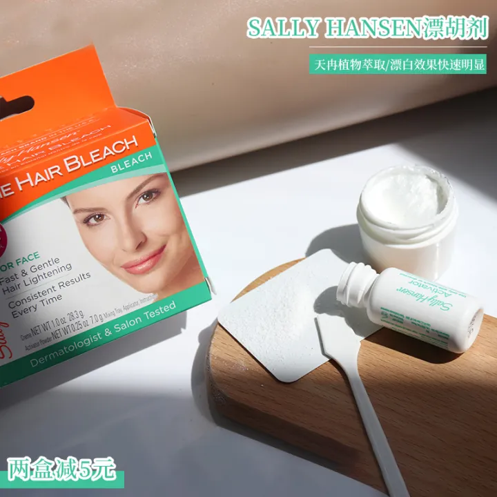 Sally Hansen bleaching agent to dye moustache to remove facial sweat and  lip hair bleaching agent for women to dye eyebrow cream and bleach eyebrows  | Lazada PH