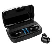 Bluetooth Headset TWS Digital Display Wireless Stereo Sports Earbuds Waterproof Press Noise Reduction Headphones