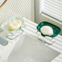 Light Luxury Soap Drain Box Punch-free Soap Storage Rack Bathroom Household Toilet Soap Box Soap Storage Rack Soap Dishes