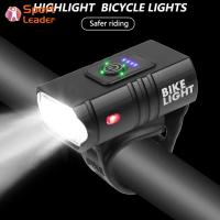 ไฟจักรยาน LED 10W 800LM 6โหมดชาร์จ USB ได้ชุดไฟหน้ารถจักรยาน MTB