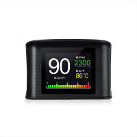 Compatible Automobile On-board Computer Car Digital OBD 2 HUD Display Speed RPM MPH Fuel Consumption Turbo Temperature Gauge