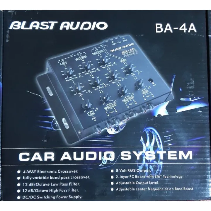 Car Audio System 4 Way Electronic Crossover Lazada PH