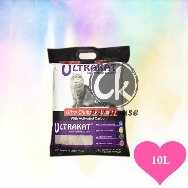 Ultrakat Ultra Clumping with Activated Carbon Cat Litter Baby Powder